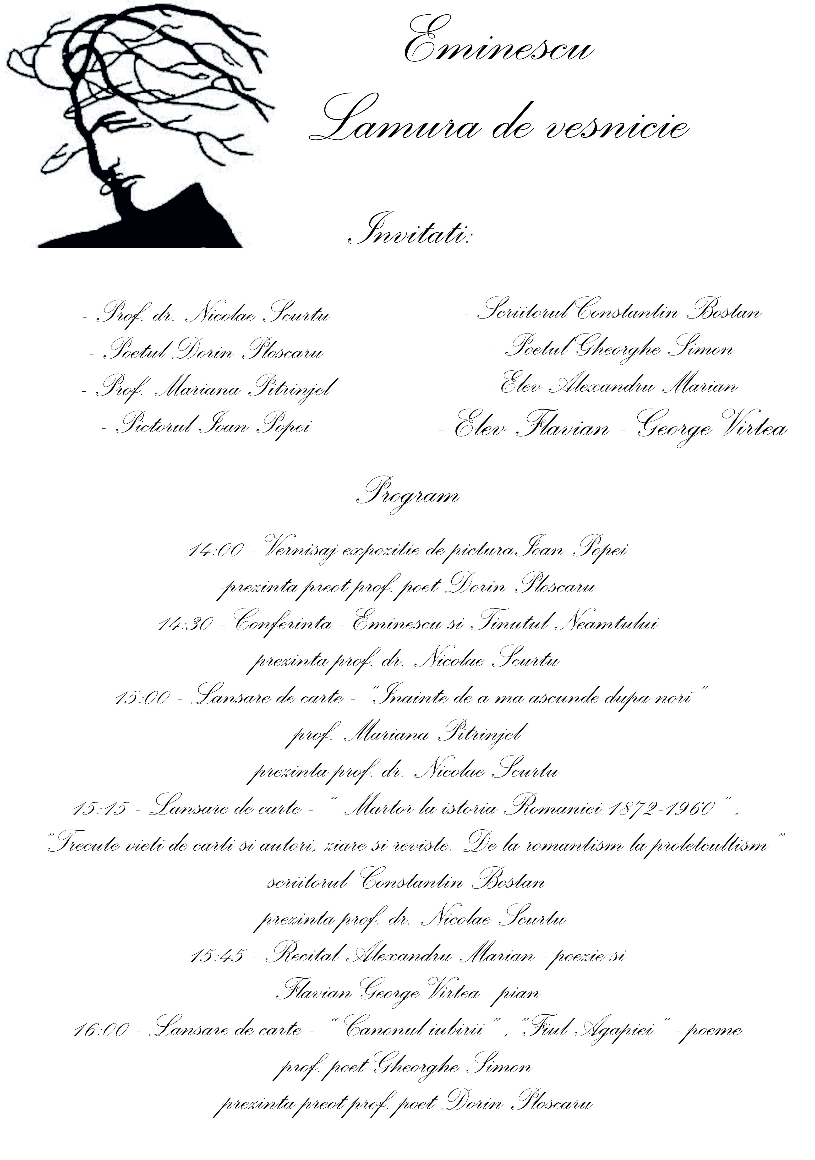Program Zile Eminescu